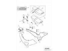 Cacha izquierda Triumph St 955 1999 - 2001