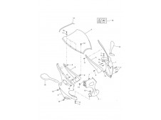 Carenado superior derecho Triumph St 955 1999 - 2001