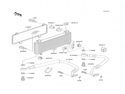 Latiguillo aceite Kawasaki Zzr 600 1994-1996