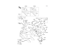 Bandeja superior derecha Kawasaki Zzr 600 1994-1996