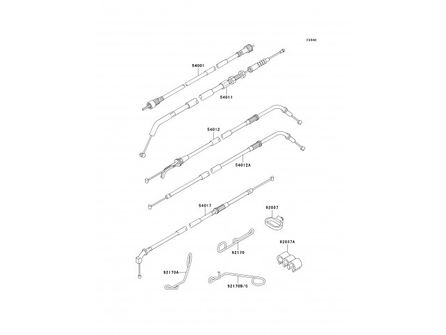 Cable aire Kawasaki Zzr 600 1994-1996