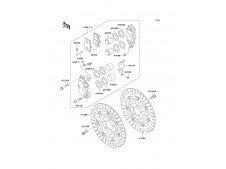 Pinza freno delantera derecha Kawasaki Zzr 600 1994-1996