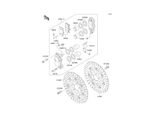 Pinza freno delantera izquierda Kawasaki Zzr 600 1994-1996