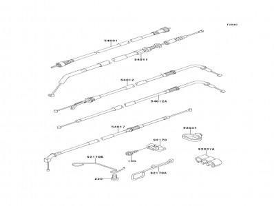 Cable embrague Kawasaki Zzr 600 1990-1993