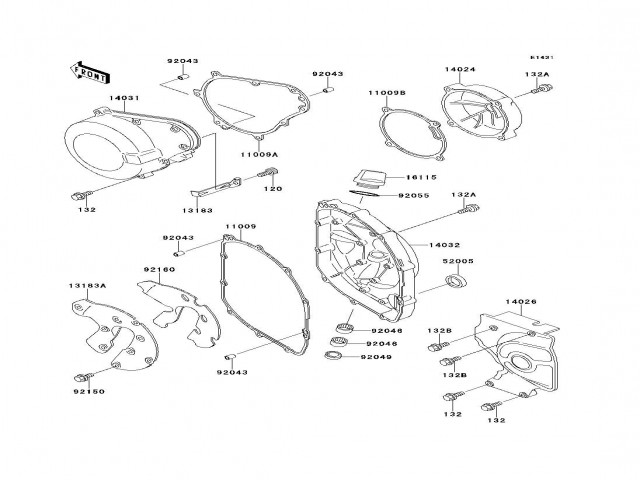 Tapa de pick-up Kawasaki Zzr 600 1990-1993