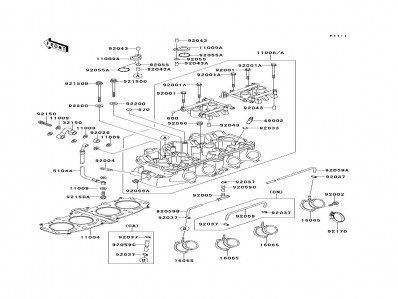 Toma de admisión Kawasaki Zzr 600 1990-1993