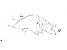 Aleta delantera Daelim Roadwin 125 2004 - 2008