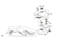 Deposito gasolina Daelim Roadwin 125 2004 - 2008