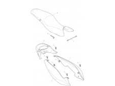 Embellecedor piloto trasero Triumph Street 675 2010-2011