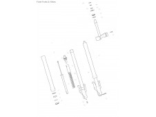 Barra completa izquierda Triumph Street 675 2010-2011