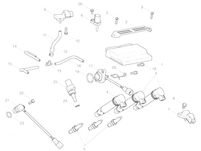 Sensor cuenta kilometros Triumph Street 675 2010-2011