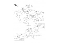 Intermitente trasero derecho Kawasaki Er6n 650 2005 - 2008