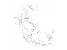 Colector delantero Triumph Speed triple 1050 2006-2007