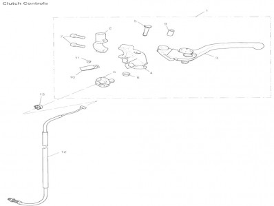 Soporte maneta embrague Triumph Speed triple 1050 2006-2007