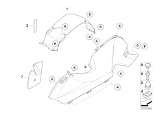 Carenado superior izquierdo Bmw F800 st 800 cc 2006 - 2008