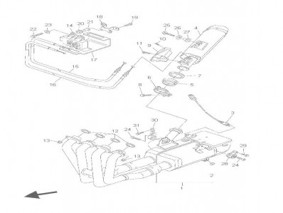 Silencioso Yamaha R6r 600 cc 2006 - 2007