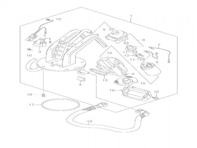 Bomba gasolina Suzuki Bandit 650 2007 - 2008