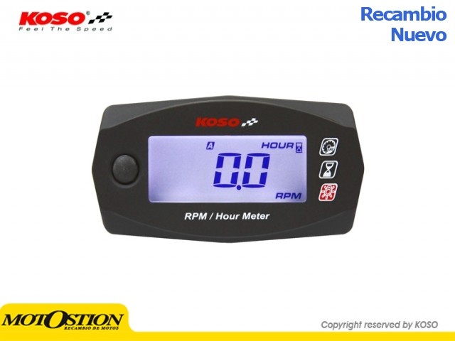 Cuenta Rpm + cuenta horas universal KOSO  BA033W00 Marcadores y sensores Marcadores y sensores