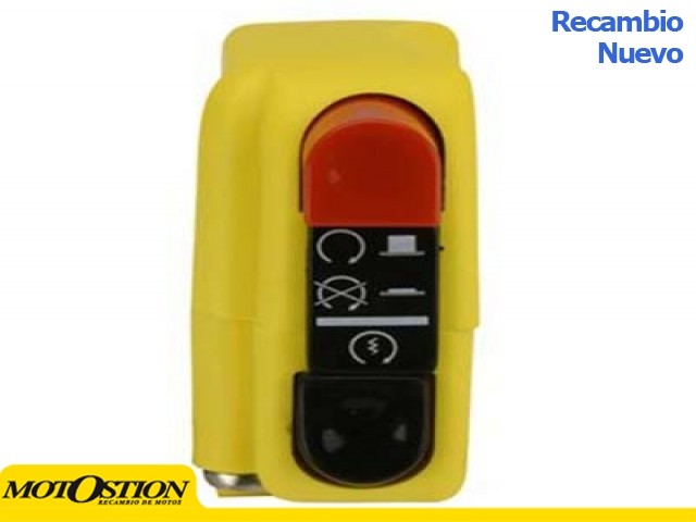 Botón on/off con arranque 9A Domino amarillo 0416AB.9A Interruptores y terminales Interruptores y terminales