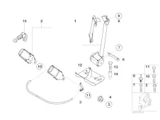 Cinturones seguridad Bmw C1 125 cc y 200 cc 1999 - 2003