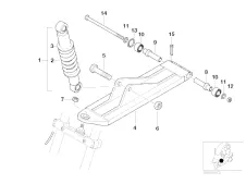 Basculante delantero Bmw C1 125 cc y 200 cc 1999 - 2003