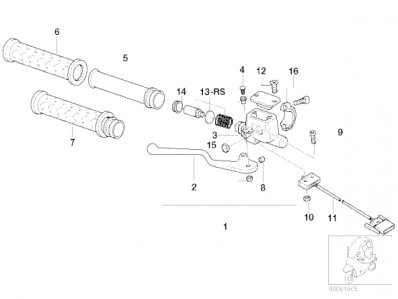 Bomba freno delantero Bmw C1 125 cc y 200 cc 1999 - 2003