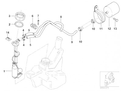 Bomba gasolina Bmw C1 125 cc y 200 cc 1999 - 2003