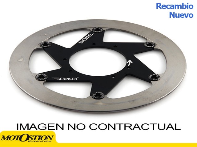 Disco de freno Aeronal® Derecho con pista de Acero Inoxidable. Acabado CROMADO. (HD6LDCHI) Discos de freno beringer Discos de fr