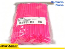 Fundas para radios Vparts rosa fluorescente Antipinchazos Antipinchazos