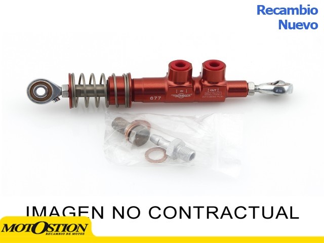 Bomba de freno trasero. Acabado CROMADO. (MC14.5CH) Bombas de freno trasero Bombas de freno trasero