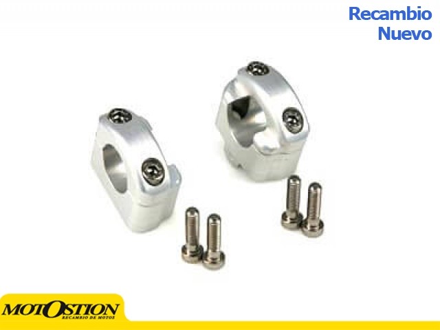 Torretas de manillar X-Bar Ø22,2 / Ø28,6, plata, +2 LSL 127RK25SI Alzas y torretas Alzas y torretas