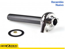 Acelerador vintage cromado Domino Rally sin puños 3942.03.60 Acelerador Acelerador