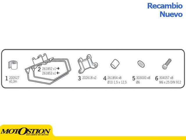 Fijaciones universales para alforjas laterales SHAD Side Holder Fijaciones Fijaciones