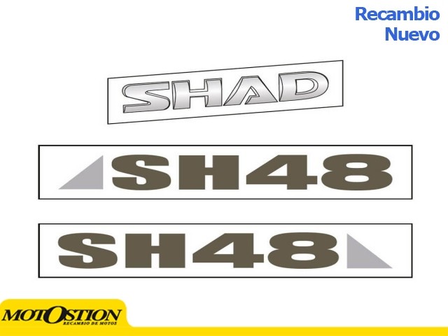 Adhesivos SHAD SH48 GRIS TITANIO Recambios y accesorios Recambios y accesorios