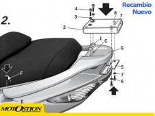 Fijaciones SHAD KYMCO XCITING 500 R/ABS 05-10 Fijaciones Fijaciones