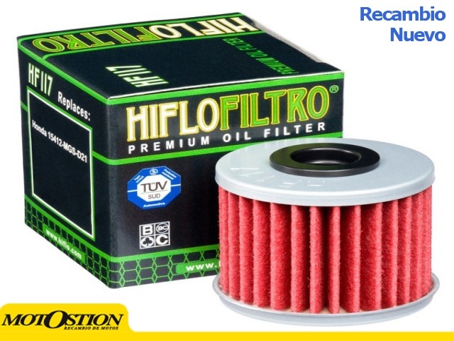 Filtro de Aceite Hiflofiltro HF117 Filtros de aceite hiflofiltro Filtros de aceite hiflofiltro