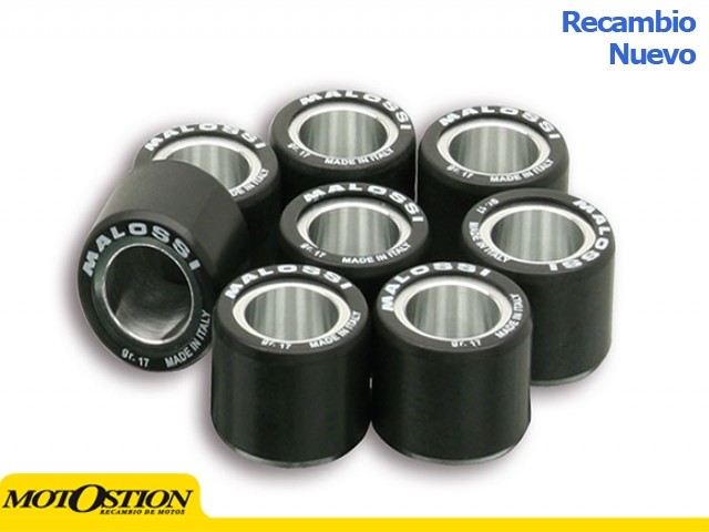 8 Rodillos Malossi HTRoll Ø20x12 gr.10 Ø20X12 GR.10 66 9919.E0 Rodillos de variador Rodillos de variador