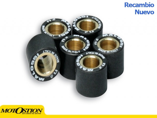 6 Rodillos Malossi HTRoll Ø16x13 gr.14 Ø16X13 GR.14 66 9823.S0 Rodillos de variador Rodillos de variador