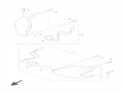 Intermitente delantero derecho Yamaha Cygnus 125 2004-2005