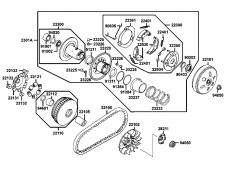 Embrague completo Kymco Grand dink 125 2002 - 2005
