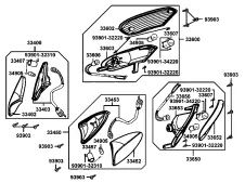 Intermitente trasero izquierdo KYMCO GRAND DINK 125 2002-2002 Recambio Ocasion