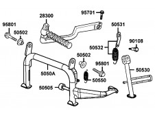 Pata de cabra KYMCO GRAND DINK 125 2002-2002  segunda mano