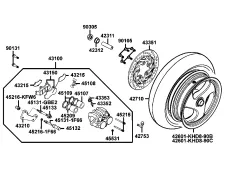 Disco freno trasero KYMCO GRAND DINK 125 2002-2002  motodesguace