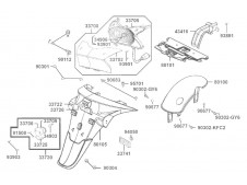 Aleta pase rueda Kymco Grand dink 125 2009 - 2012