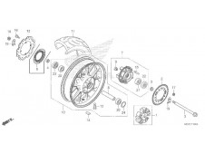 Corona abs trasera Honda cb 500 x 2013 - 2018