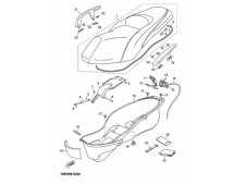 Asidero colin izquierdo negro Yamaha Xmax 125 2006-2010