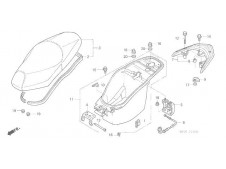 Mecanismo de asiento Honda Dylan 125 2002-2008