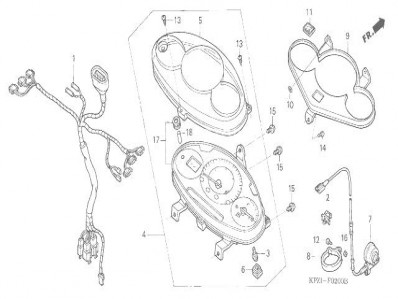 Relojes completos Honda Dylan 125 2002-2008