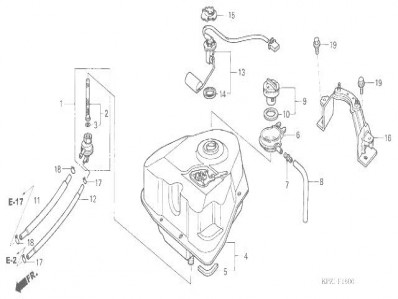 Grifo gasolina Honda Dylan 125 2002-2008