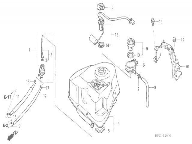 Grifo gasolina Honda Dylan 125 2002-2008